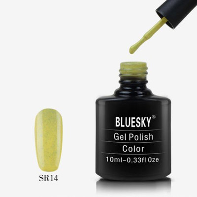 

Blue Sky Sr14 UvLed Granulated Soak Off Manicure Gel Nail Polish Yellow