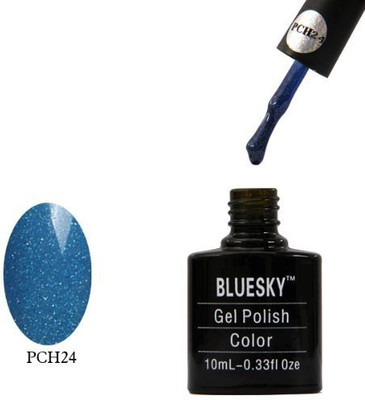 

Blue Sky Pch24 Uv Led Soak Off Gel Nail Polish Blue Sparkle Blue