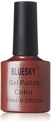 

Blue Sky UvLed Gel Nail Polish Tinsel Toast Diamond Gold Brown
