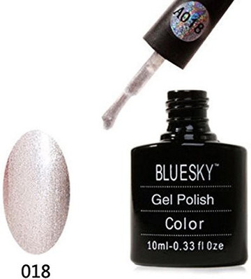 

Blue Sky A018 Aaaa Range Soak Off Gel Nail Polish Silver Glitter Silver