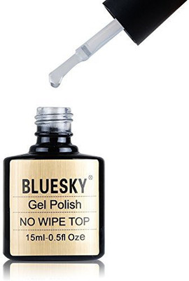 

Blue Sky UvLed No Wipe Soak Off Gel Nail Polish Top Coat Clear