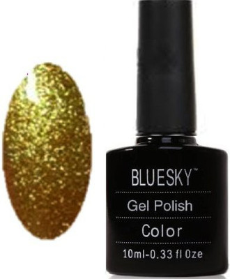 

Blue Sky UvLed Gel Nail Polish Frosty Gold Dust Gold