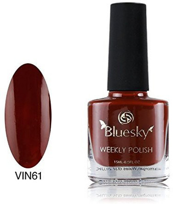 Blue Sky One Week Number 61 7 Day Air Dry Nail Polish Burnt Romance Red