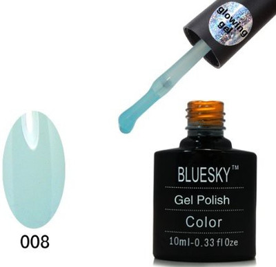 

Blue Sky Glow In The Dark Range Uv Soak Off Gel Nail Polish Number Yyg08 Blue