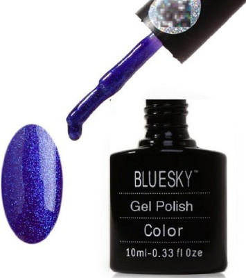 

Blue Sky UvLed Gel Nail Polish Crystal Mulberry Blue