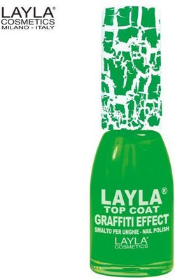 

LAYLA COSMETICS Graffiti Top Coat N20 Crazy For Green Nail Polish Green