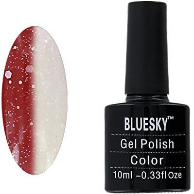 

Blue Sky Colour Changing Chameleon Uv Gel Polish Hot Pink To Glitter White Multicolor
