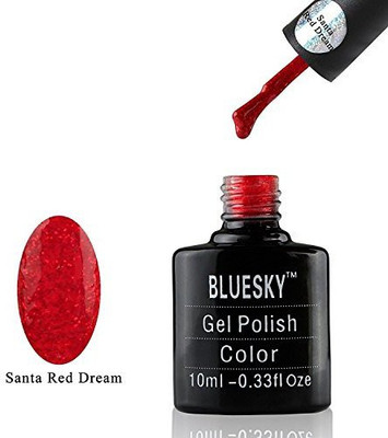 

Blue Sky Limited Edition UvLed Soak Off Gel Nail Polish Santa Red Dream Red