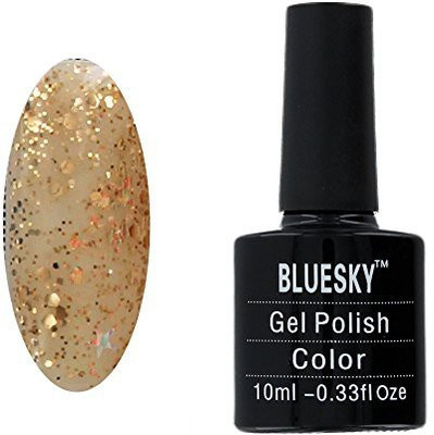

Blue Sky Gel Polish Superstar Glitter Gold