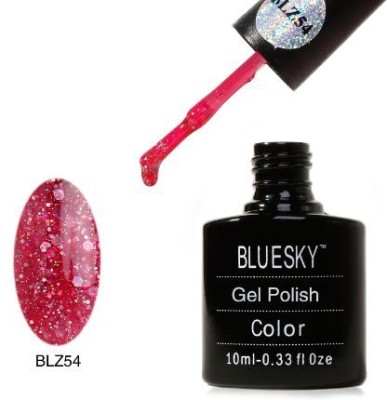 

Blue Sky New Blz Diamond Glitter Range Blz54 Uv Soak Off Nail Polish Gel Pink