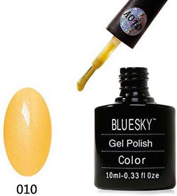 

Blue Sky A010 Aaaa Range Soak Off Gel Nail Polish Yellow Glitter Yellow