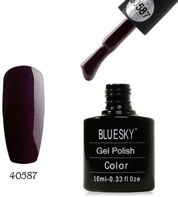 

Blue Sky 80587 Soak Off Gel Nail Polish Crazy Plum Brown