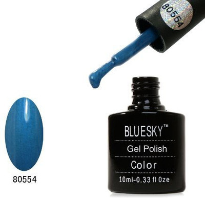 Blue Sky 40554 Uv Soak Off Nail Polish Gel Blue Lagoon Blue