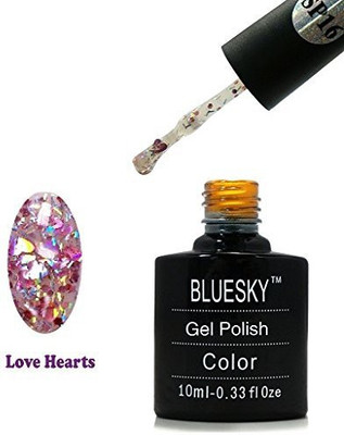 

Blue Sky UvLed Gel Nail Polish Love Hearts Multicolor