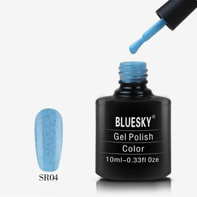 

Blue Sky Granulated Sr04 UvLed Soak Off Manicure Gel Nail Polish Blue