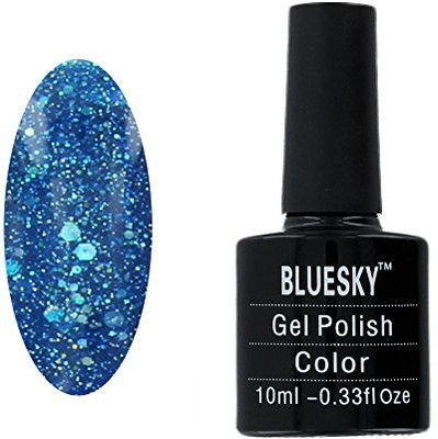 

Blue Sky Gel Polish Uv Led Gel Soak Off Nail Polish Blz 3 Diamond Glitter Sea Blue Blue