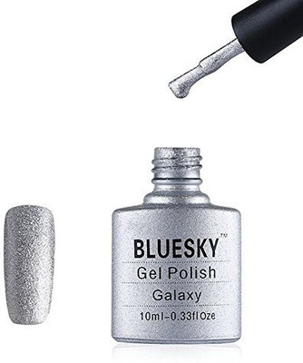 

Blue Sky UvLed Gel Soak Off Nail Polish Galaxy Silver