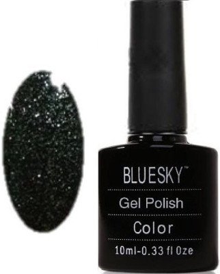 

Blue Sky UvLed Gel Nail Polish Frosty Midnight Black
