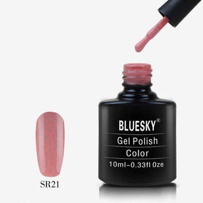 

Blue Sky New Blz Diamond Glitter Range Blz47 Uv Soak Off Nail Polish Gel Pink