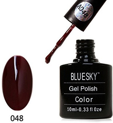 

Blue Sky A048 Aaaa Range Soak Off Gel Nail Polish Chocolate Burgundy Tint Maroon
