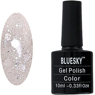 

Blue Sky Marbled Gel Polish White