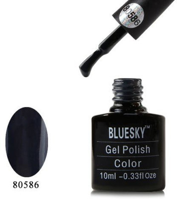 

Blue Sky UvLed Gel Nail Polish Number 80586 Winters Tale Black