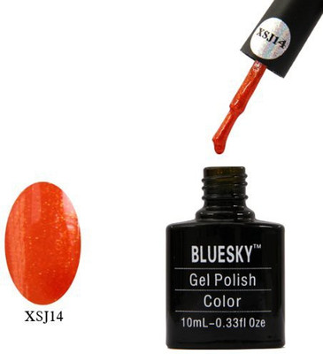 

Blue Sky Xsj14 UvLed Gel Soak Off Nail Polish Orange Glitter Orange
