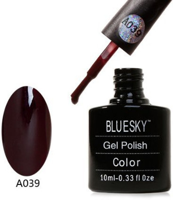 

Blue Sky New A Range A39 Uv Soak Off Nail Polish Gel Maroon