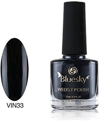 

Blue Sky One Week Number 33 7 Day Air Dry Nail Polish Overtly Onyx Black