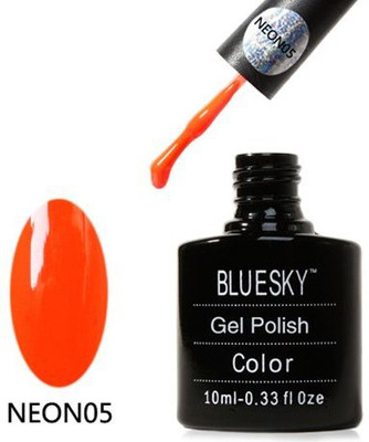 

Blue Sky N05 Uv Zest Range Soak Off Gel Nail Polish Neon Orange Orange