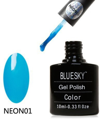 

Blue Sky N01 Range Soak Off Gel Nail Polish Neon Blue Blue