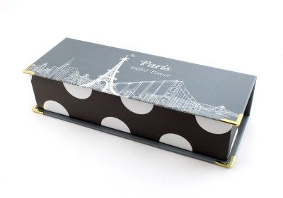 

SHERAGO Eiffel Tower Grey Eiffel Tower Grey Art Canvas Pencil Box(Set of 1, Grey)