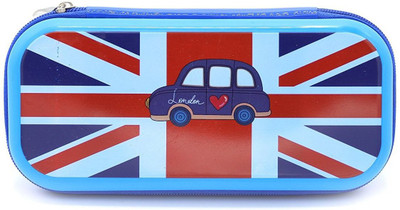 

Shopat7 1 LONDON PENCIL CASE Art Artificial Leather Pencil Box(Set of 1, Blue)