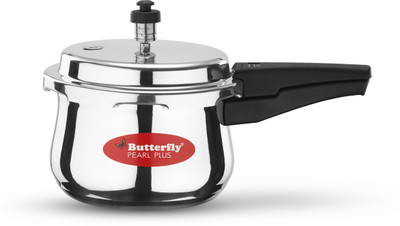 Butterfly Pearl Plus 3 L Outer Lid Induction Bottom Pressure Cooker(Aluminium)