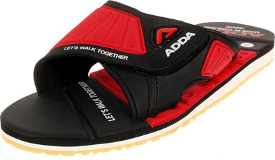 

Adda Men Black Red Flats
