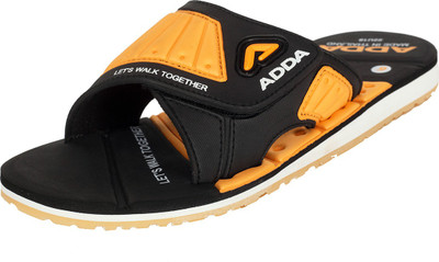 

Adda Men Black Yellow Flats
