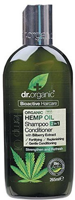 

Dr Organic Hemp Oil Shampoo Conditioner in with Bilberry Extract Fortifying Replenishing Gentle Conditioning(265 ml)