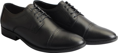 

FAUSTO Premium Leather Lace Up For Men(Black