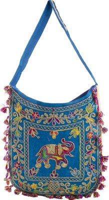 

Stylo Villa Women Blue Jute Sling Bag