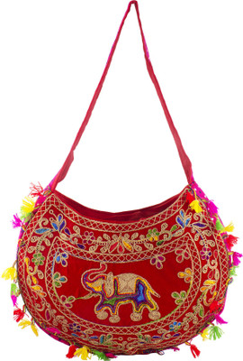 

Stylo Villa Women Red Jute Sling Bag