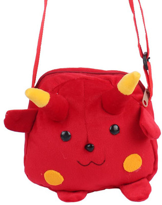 

Aliado Boys & Girls Red Silk Sling Bag