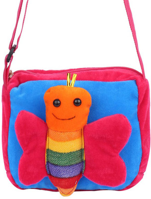 

Aliado Boys & Girls Pink Silk Sling Bag