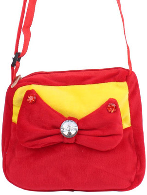 

Aliado Boys & Girls Red Silk Sling Bag