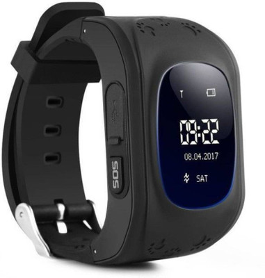 

Mobone Q50 Black Smartwatch(Black Strap Free Size)