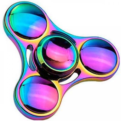 

Piqancy Fidget Spinner metal look and rainbow colour(Multicolor)