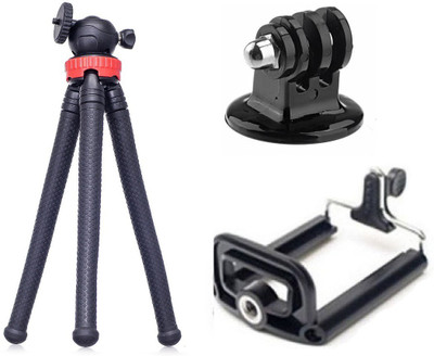 

ReTrack 10Inch 360 Degree High Quality Flexible Octopus Tripod with Bracket And GoPro Adapter Tripod(Black, Supports Up to 1000 g)