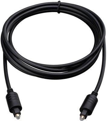DazzelOn  TV-out Cable 1.5 Meter Toslink Digital Fiber Optical Cable (Black)(Black, For BluRay, 1.5)