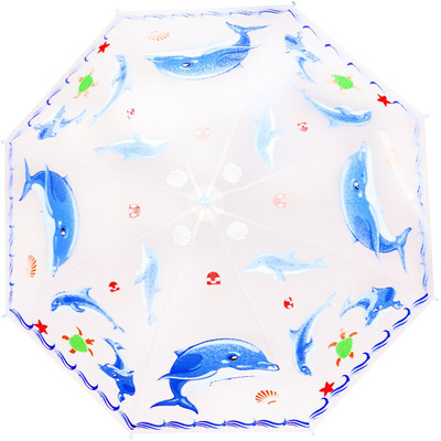 

EZ Life Kids Umbrella for Rain - Dolphin - Blue Umbrella(Blue)