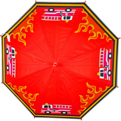 

EZ Life Kids Umbrella for Rain - Firetruck - Red Umbrella(Red)