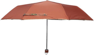 

Babji 3 Fold Umbrella With Nylon Cloth Solid Brown Color For Men's & Women's Umbrella(Brown)